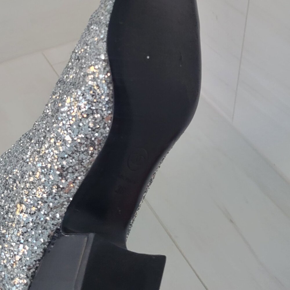 Chanel knee high glitter boots (2017) - Picture 4 of 12